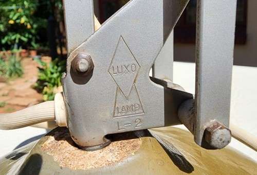 CLASSIC VINTAGE LUXO NORWAY L2 DESIGNER FLOOR LAMP - US PATENT NO 2787434 - IMAGE USED AS PIXAR LOGO