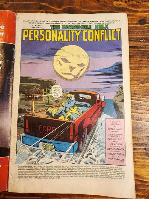 THE INCREDIBLE HULK VOL 1 NO 5 COMIC FROM 1995  GREEN HULK VS GREY HULK