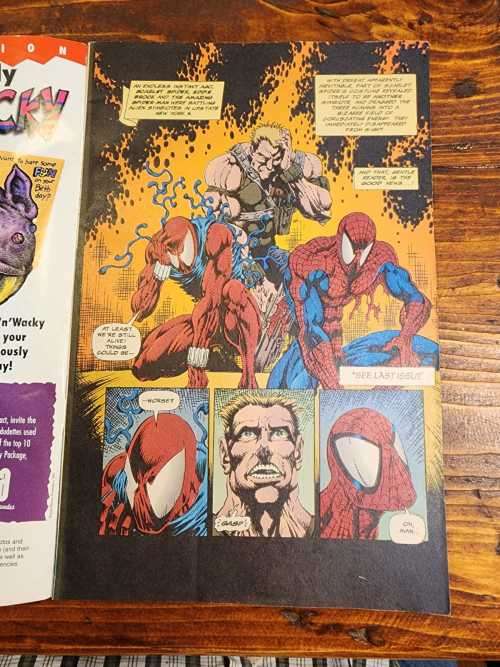 SPIDERMAN VOL 1 NO 7 COMIC FROM 1995  PLANET OF THE SYMBIOTES PART 3 OF 5 TITLED VENOM