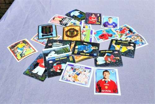 ENGLISH PREMIER LEAQUE 1998 STICKER COLLECTION WITH TEDDY SHERINGHAM AND MARK HUGHES