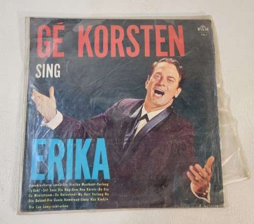 GROUP OF 7 AFRIKAANS LPS FROM THE 70S AND 80S INCLUDING TWO BY GE KORSTEN