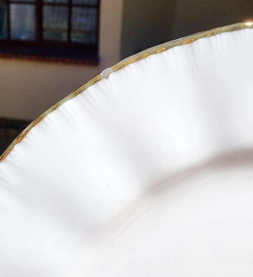 PARAGON ENGLAND 1950S TEACUP SAUCER SIDEPLATE TRIO NO 1 OF 6 BY APPOINTMENT QUEEN ELIZABETH II