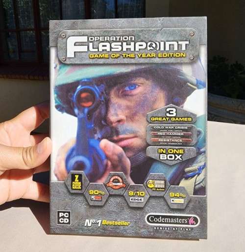 OPERATION FLASHPOINT COLD WAR CRISIS - ORIGINAL 2002 GAME OF THE YEAR EDITION WITH BOOKLET AND BOX