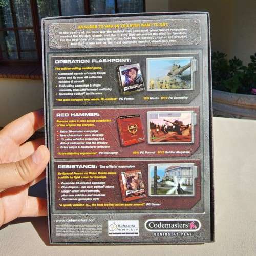 OPERATION FLASHPOINT COLD WAR CRISIS - ORIGINAL 2002 GAME OF THE YEAR EDITION WITH BOOKLET AND BOX