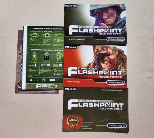 OPERATION FLASHPOINT COLD WAR CRISIS - ORIGINAL 2002 GAME OF THE YEAR EDITION WITH BOOKLET AND BOX