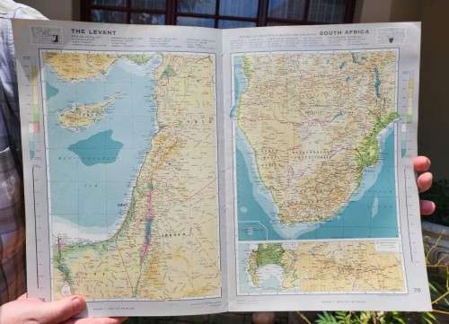 MAPS OF COUNTRIES GONE IN A FIRST EDITION 1962 READERS DIGEST GREAT WORLD HARDCOVER ATLAS