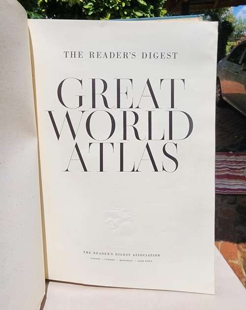 MAPS OF COUNTRIES GONE IN A FIRST EDITION 1962 READERS DIGEST GREAT WORLD HARDCOVER ATLAS