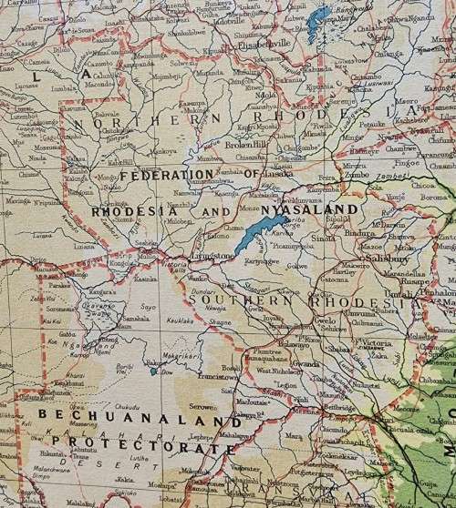 MAPS OF COUNTRIES GONE IN A FIRST EDITION 1962 READERS DIGEST GREAT WORLD HARDCOVER ATLAS