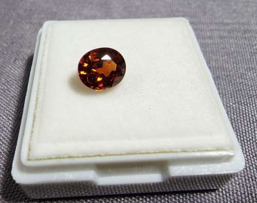 GENUINE TESTED 1,38CT ORANGE SPESSARTINE AFRICAN GARNET GEMSTONE  PASSED MAGNETIC TEST FOR GARNET!