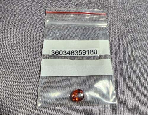 GENUINE TESTED 1,38CT ORANGE SPESSARTINE AFRICAN GARNET GEMSTONE  PASSED MAGNETIC TEST FOR GARNET!