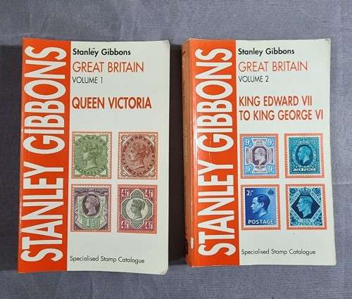 STANLEY GIBBONS SPECIALISED STAMP CATALOQUES VOL 1: VICTORIA AND VOL 2: EDWARD VII AND GEORGE VI