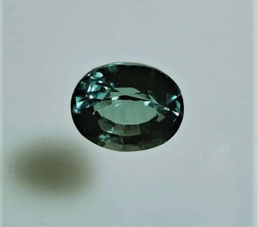 GREEN BLUE SAPPHIRE GEMSTONE LARGE OVAL CUT 6,35CT SONGEA (TANZANIA) NATURAL GEMSTONE HEAT TREATE