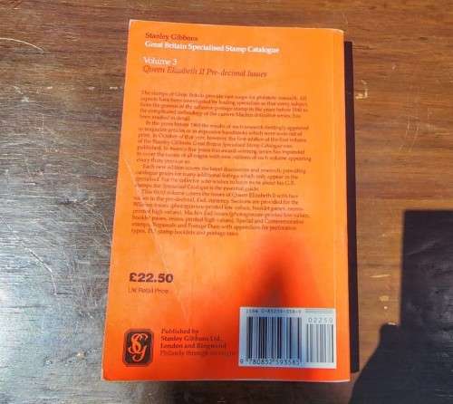 STANLEY GIBBONS SPECIALISED STAMP CATALOQUES VOL 1: VICTORIA VOL 2 EDWARD VII GEORGE VI VOL 3: ELIZA