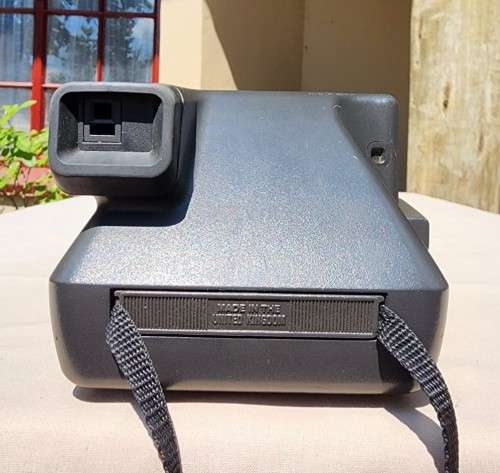 POLAROID 636 CLOSE-UP INSTANT CAMERA BOXED WITH OLD FILM CARTRIDGE AND TWO EXPOSED FILM SLIDES