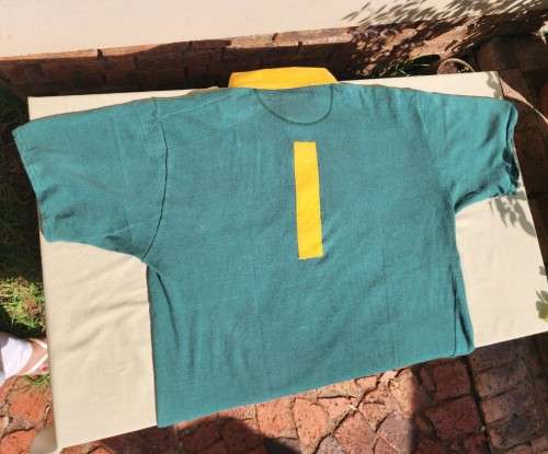 LION LAGER SPONSORED SPRINGBOKS RUGBY 1992 TO 1995 NO 1 OFFICIAL PLAYERS ISSUED JERSEY