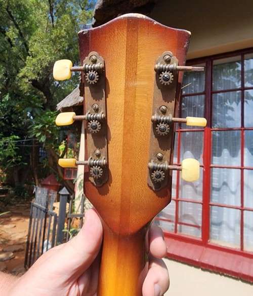 HOFNER GERMANY MID 1950S MODEL 456 ACOUSTIC SUNBURST ARCHTOP GUITAR WITH CARRY CASE