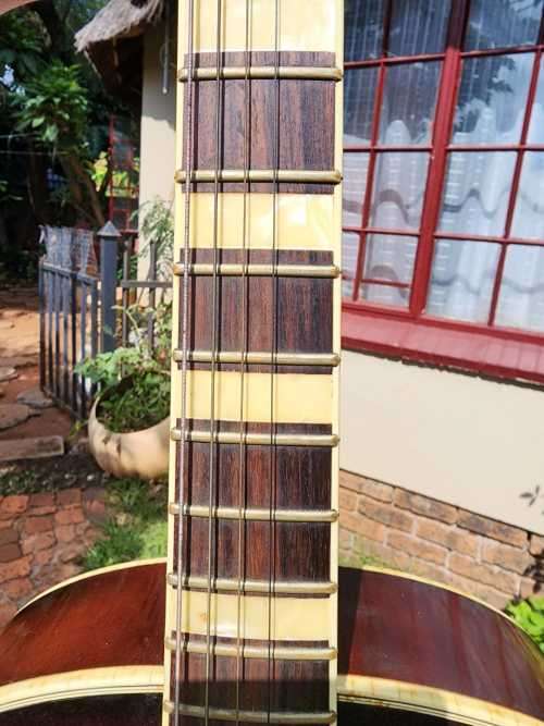 HOFNER GERMANY MID 1950S MODEL 456 ACOUSTIC SUNBURST ARCHTOP GUITAR WITH CARRY CASE