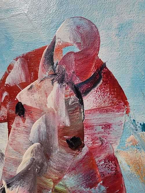 AWESOME HORSERACING ORIGINAL OIL ON BOARD BY ARTIST TAYLOR