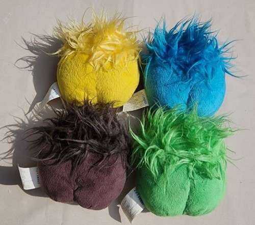 COLLECTION OF 4 CLUB PENGUIN PUFFLE PLUSH TOYS BY JACKS PACIFIC