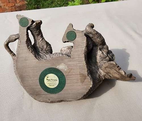 SLEEPING PRUDENCE TUSKERS PAW PRINT HAND PAINTED 1994 FIGURINE PP143 WITH DESIGN BY BERRY PRICE