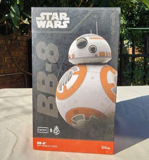SPHERO DISNEY STAR WARS BB-8 APP ENABLED DROID BOXED MISSING CHARGING BASE AND ONE ANTENNA