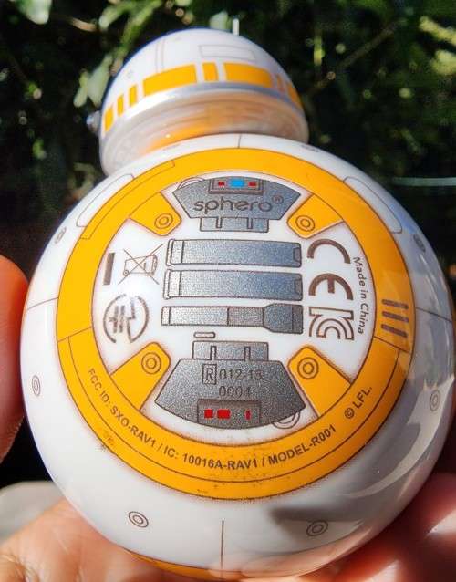 SPHERO DISNEY STAR WARS BB-8 APP ENABLED DROID BOXED MISSING CHARGING BASE AND ONE ANTENNA