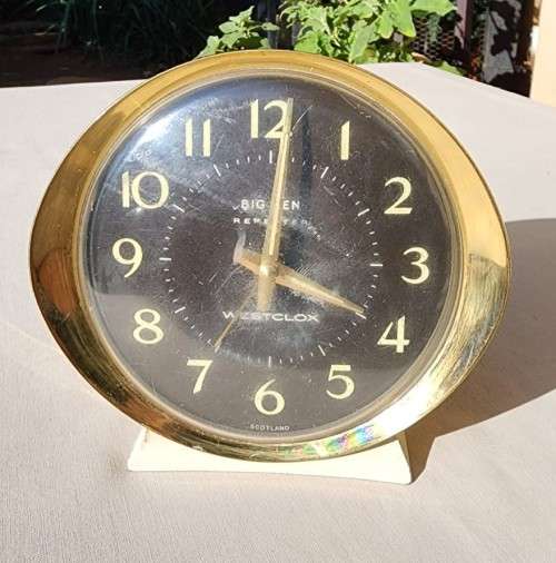 ICONIC VINTAGE 1960S WESTCLOX BIG BEN ALARM CLOCK MADE IN SCOTLAND  STILL TICKING