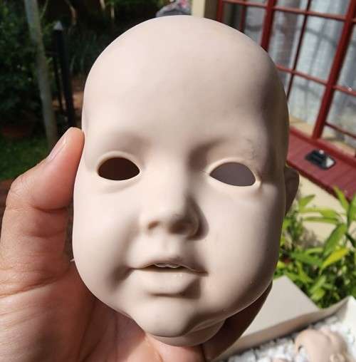 JDK KESTNER BISQUE DOLL REPRODUCTION MOULDS FROM THE 1990S SIGNED INCLUDING A HILDA REPLICA HEAD