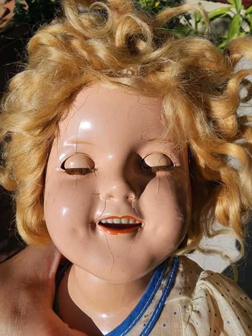 VINTAGE 1930S SHIRLEY TEMPLE IDEAL COMPOSITION 22 INCH (55CM) DOLL