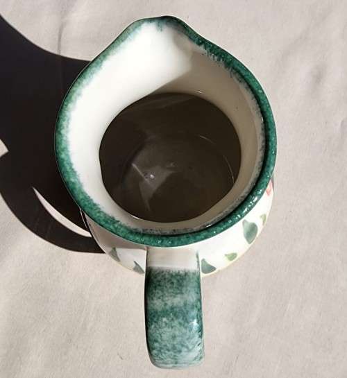 PURBECK POTTERY ENGLAND ZDENKA RALPH DESIGN HAND PAINTED STONEWARE PITCHER