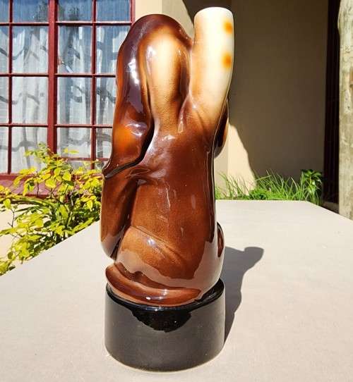 RARE THE LAST SHOT SAD BASSET HOUND MUSICAL DECANTER BOTTLE VINTAGE 1960S