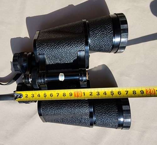 VINTAGE ZENITH TEMPEST PRISMATIC COATED 12x50 JAPANESE BINOCULARS NO 90814 IN ORIGINAL BEIGE LEATHER