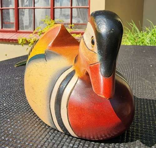 FEATHERS GALLERY KNYSNA LIMITED EDITION NO 1514 MALE MADARIN DUCK HAND CRAFTED VINTAGE