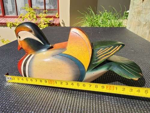FEATHERS GALLERY KNYSNA LIMITED EDITION NO 1514 MALE MADARIN DUCK HAND CRAFTED VINTAGE