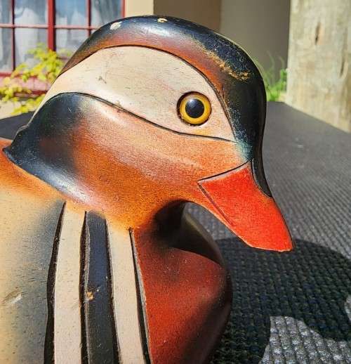 FEATHERS GALLERY KNYSNA LIMITED EDITION NO 1514 MALE MADARIN DUCK HAND CRAFTED VINTAGE