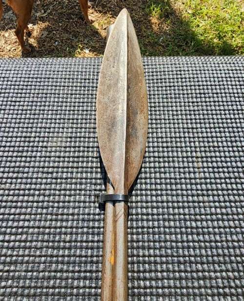 AWSOME MASAI KENYA 3-PIECE WAR SPEAR OVER 2M LONG! 2ND OF 3 ON AUCTION