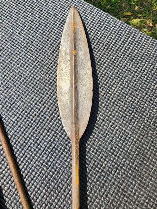 AWSOME MASAI KENYA 3-PIECE WAR SPEAR OVER 2M LONG! 2ND OF 3 ON AUCTION