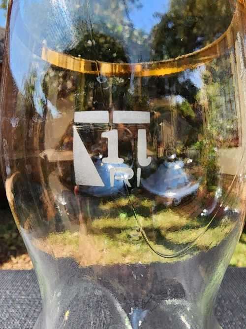 HUGE 1L 33CM HIGH NAKED LADY BEER GLASS BY RITZENHOFF GERMANY