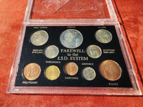 VINTAGE 1967 GREAT BRITAIN FAREWELL TO THE POUND SHILLING AND PENNY SYSTEM