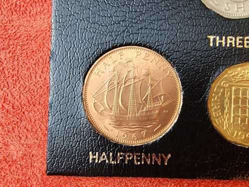 VINTAGE 1967 GREAT BRITAIN FAREWELL TO THE POUND SHILLING AND PENNY SYSTEM