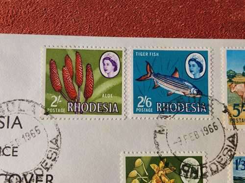 RHODESIA FIRST DAY COVER 9 FEB 1966 MAGULA POST OFFICE CANCELLED