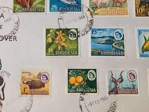 RHODESIA FIRST DAY COVER 9 FEB 1966 MAGULA POST OFFICE CANCELLED