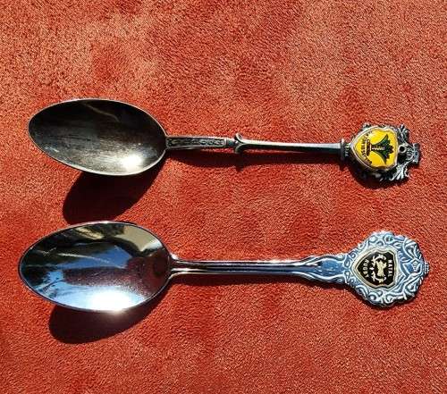 RARE SECTOR 10 SWA GERMAN ANTIKO SILVERPLATED SPOON AND A VINTAGE NATAL RUGBY SPOON