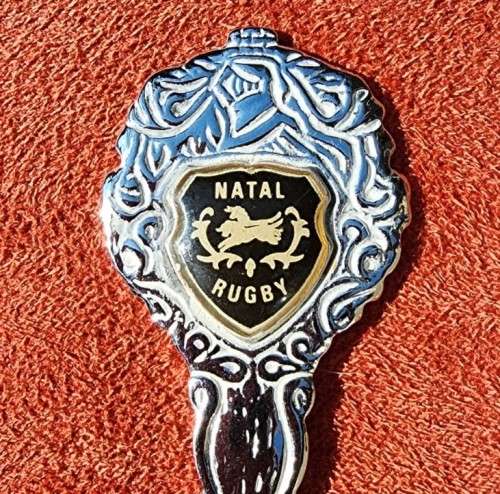 RARE SECTOR 10 SWA GERMAN ANTIKO SILVERPLATED SPOON AND A VINTAGE NATAL RUGBY SPOON
