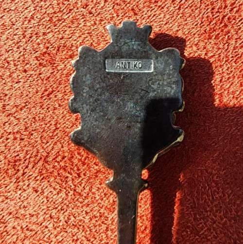 RARE SECTOR 10 SWA GERMAN ANTIKO SILVERPLATED SPOON AND A VINTAGE NATAL RUGBY SPOON