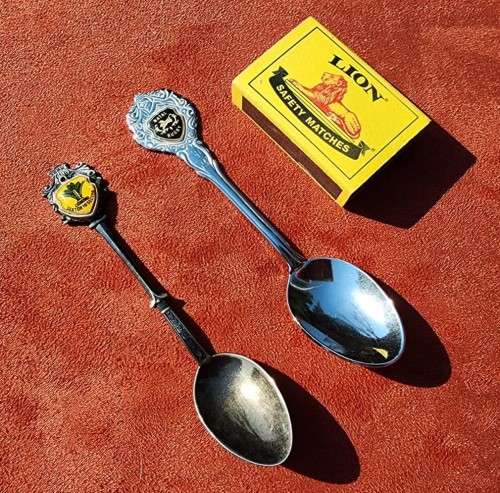RARE SECTOR 10 SWA GERMAN ANTIKO SILVERPLATED SPOON AND A VINTAGE NATAL RUGBY SPOON