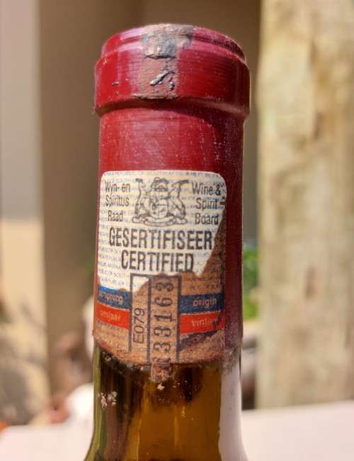 VINTAGE 1983 VRIESENHOF (JAN BOLAND COETZEE) KALLISTA 1,5L BOTTLE IN WOODEN BOX