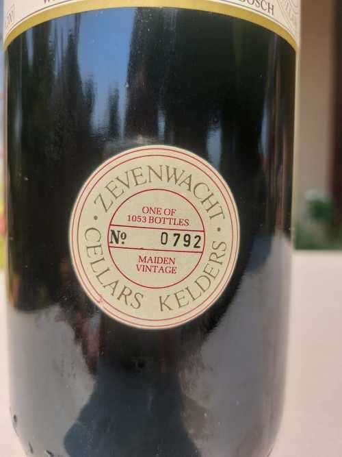 VINTAGE ZEWENWACHT (LIMITED RELEASE NO 792 OF 1053) 1983 CABERNET SAUVIGNON  1,5L BOTTLE