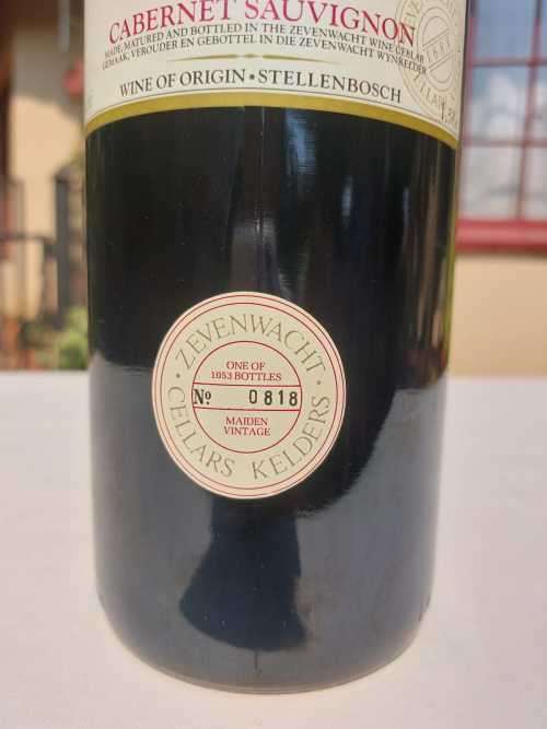 VINTAGE ZEWENWACHT (LIMITED RELEASE NO 818 OF 1053) 1983 CABERNET SAUVIGNON  1,5L BOTTLE