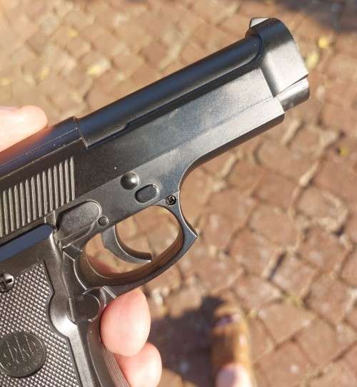SUPER FORCE V1+ METAL AIRSOFT GUN (P BERETTA M9 PISTOL REPLICA) WITH SILENCER